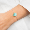 Bracelet, Amazonite, White Gold
