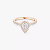 Bague Joy 0,40ct Bague Diamant Or Rose
