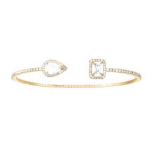  Yellow Gold Diamond Bracelet My Twin Skinny 0.40ct x2
