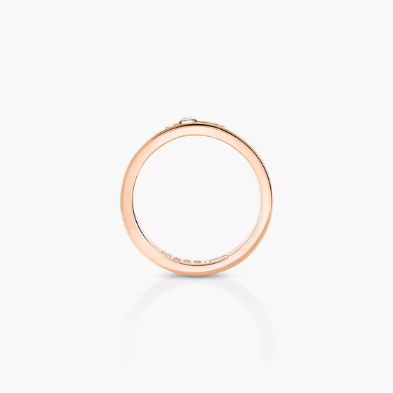 Alliance Move Joaillerie Bague Diamant Or Rose