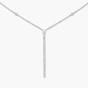 Collier barrette verticale Gatsby Collier Diamant Or Blanc