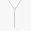 Collier barrette verticale Gatsby Collier Diamant Or Blanc