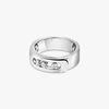 Move Noa ring, small model White gold diamond ring Move Noa