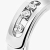 Move Noa ring, small model White gold diamond ring Move Noa