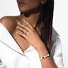 Move Noa ring, small model White gold diamond ring Move Noa