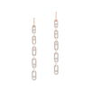 Boucles d'oreilles pendantes Move Link Boucles d'oreilles Diamant Or Rose