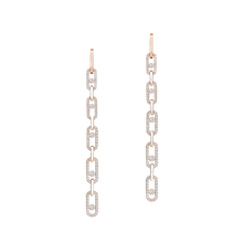  Move Link Multi Pendant Earrings Pink Gold Diamond Earrings