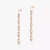 Boucles d'oreilles pendantes Move Link Boucles d'oreilles Diamant Or Rose