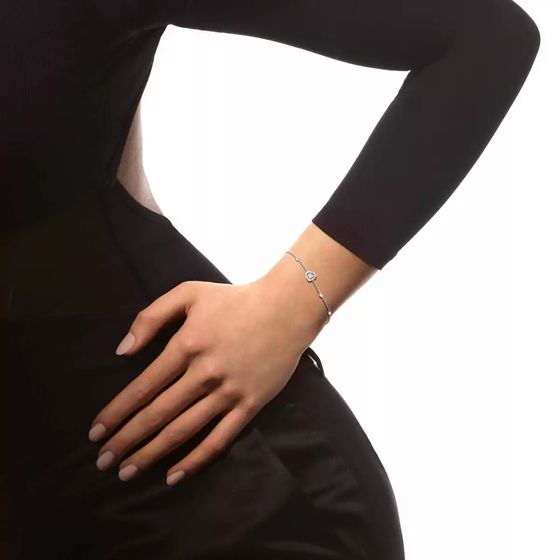 Joy 0,15ct Bracelet Diamant Or Blanc