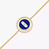 Lucky Move lapis lazuli bracelet, small model Lucky Move PM diamond bracelet in yellow gold and Lapis Lazuli