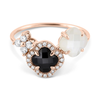 Ring, Onyx, Mother Of Pearls, Diamonds, Rose Gold