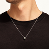 Collier pour homme et femme en or blanc et diamants. Pendentif Capture Me Akillis PCA0003