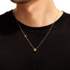 Collier pour homme et femme en or jaune. Pendentif Capture Me Akillis PCA0004