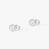 Joy brilliant-cut earrings, small model White gold diamond earrings Joy