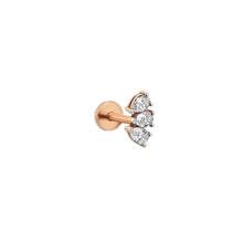 Piercing pour femme en or rose et diamants. Piercing Lumière Kismet by Milka N0PR01410058Y08.001