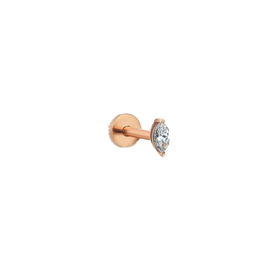 Piercing pour femme en or rose et diamants. Piercing Lumière Kismet by Milka N0PR01410114Y08