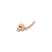  Piercing pour femme en or rose et diamants. Piercing Lumière Kismet by Milka N0PR01410439Y08.003