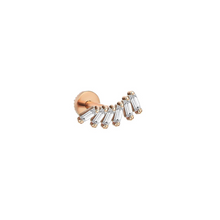  Piercing pour femme en or rose et diamants. Piercing Lumière Kismet by Milka N0PR01410479Y08