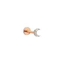  Piercing pour femme en or rose et diamants motif lune. Piercing Milka's Dreaming Kismet by Milka N0PR01410526Y08.010