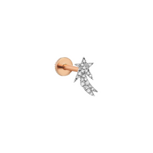  Piercing pour femme en or rose et diamants en forme d'étoile. Piercing Stars Kismet by Milka N0PR01410460Y08.002