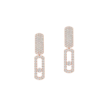  Imperial Move LM Pink Gold Diamond Earrings