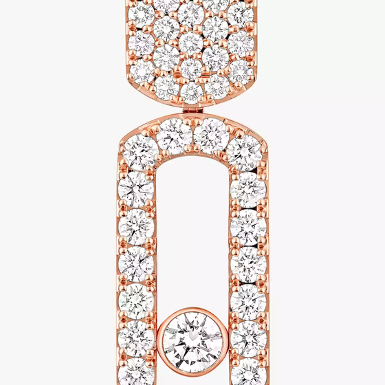 Imperial Move LM Pink Gold Diamond Earrings