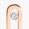 Move Uno stud earrings Move Uno diamond stud earrings in pink gold