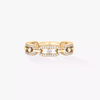 Move Link Multi Pavé Yellow Gold Diamond Ring