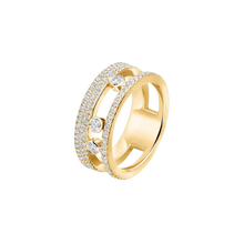  Bague pavée Move Romane Bague Diamant Or Jaune