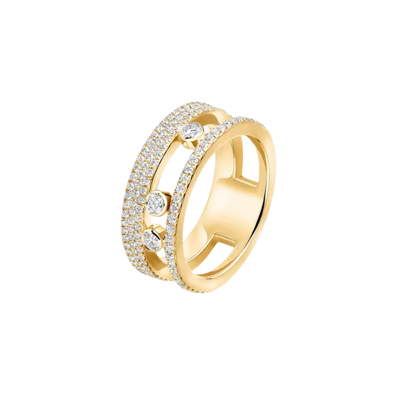 Move Romane Pavé Yellow Gold Diamond Ring