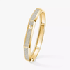 Moderniste pavé MM Yellow Gold Diamond Bracelet