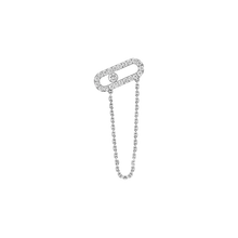  Move Uno Single Chain Earring White Gold Diamond Earrings