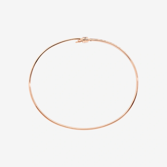 Rose Gold & Diamond Essentials Bangle