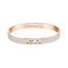 Move Noa pavé bracelet, medium model Move Noa diamond bangle bracelet in pink gold