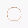 Move Noa pavé bracelet, medium model Move Noa diamond bangle bracelet in pink gold
