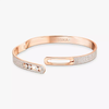 Move Noa Pavé Bangle Pink Gold Diamond Bracelet