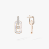 So Move white mother-of-pearl drop earrings So Move earrings in 18-karat rose gold and white mother-of-pearl with pavé diamonds, set with a central brilliant-cut moving diamond and elevated by a diamond entourage.
