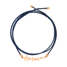  Rose Gold & Cord Star Bracelet