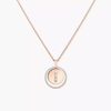 Lucky Move necklace medium Pink Gold Diamond Necklace