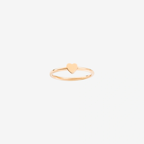 Bague Cœur Or Rose
