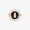 Bague Lucky Move onyx, petit modèle