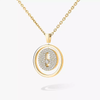 Lucky Move pavé necklace small Yellow Gold Diamond Necklace