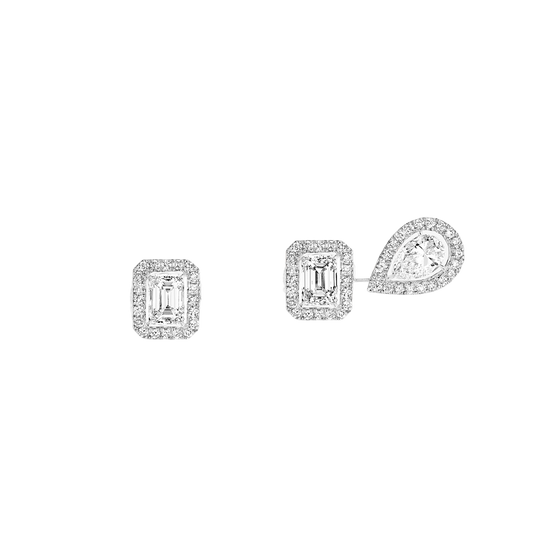My Twin 1+2 0.20 ct x3 White Gold Diamond Earrings