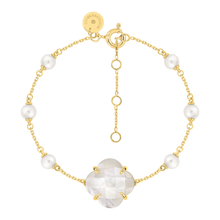  Bracelet, Mother Of Pearl, Yellow Gold