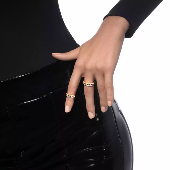 Bague pavée Baby Move Bague Diamant Or Jaune