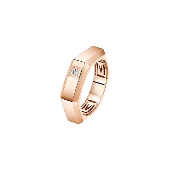 Moderniste MM Pink Gold Diamond Ring