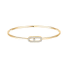 Move Uno Pavé Flex Bangle Yellow Gold Diamond Bracelet