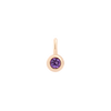 Rose Gold & Amethyst Bollicine Charm