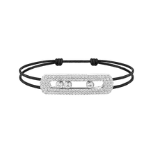  Move Titanium Natural XL Pavé Cord Natural Titanium Diamond Bracelet