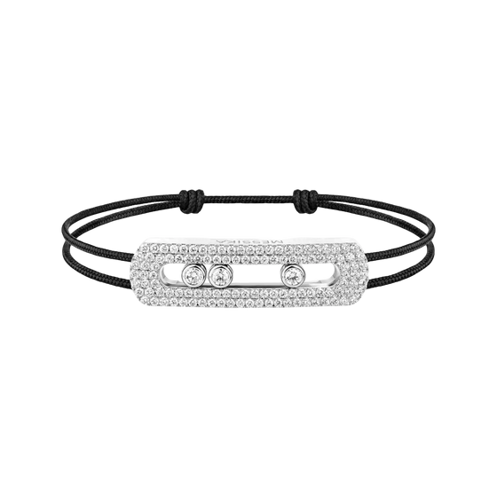Bracelet cordon pavé Move Titanium XL Bracelet Diamant Natural Titanium